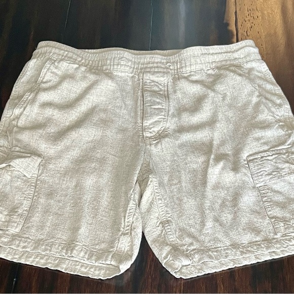 Kenneth Cole Pants - Kenneth Cole Women Cream Cargo Shorts Lightweight Cotton